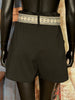 Short taille haute noir