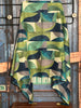 Foulard coloré tons bleu pétrole, vert & turquoise 100% coton