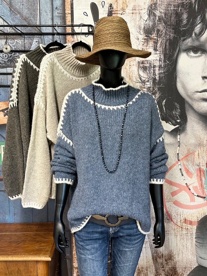 Strickpullover im "Norweger"-Stil (38/44) MADE IN 🇮🇹