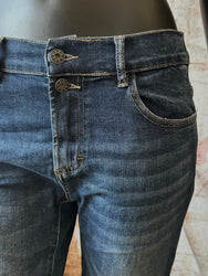 Stretch-Jeans mit elastischem Bund blue stone used
