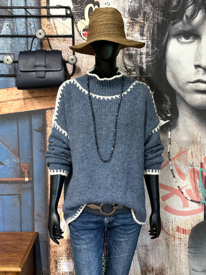Strickpullover im "Norweger"-Stil (38/44) MADE IN 🇮🇹
