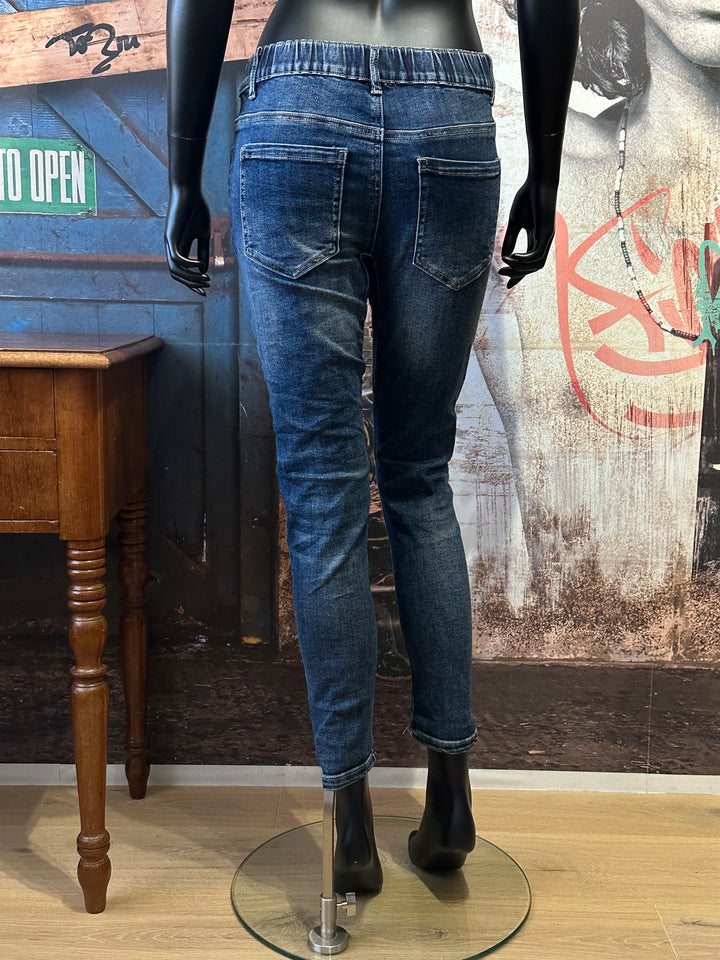 Stretch-Jeans mit elastischem Bund blue stone used