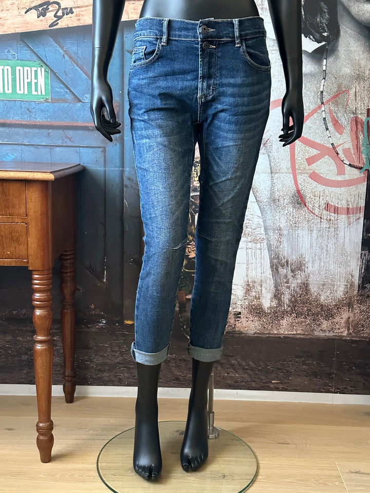 Stretch-Jeans mit elastischem Bund blue stone used