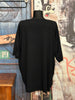 T-shirt tunique + size col V "SOHO New York" noir