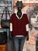 Weiches Mesh-Top + size bordeaux